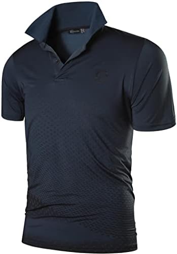 Sportides Машки кратки ракави суво вклопување спортски маички маици маици маички врвови poloshirt голф тенис куглање LSL195