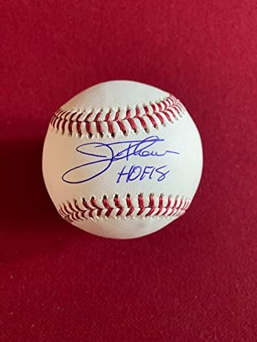 Jimим Томе „автограмирал“ „Хоф“ впишан официјален бејзбол - автограмирани бејзбол