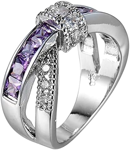 2023 година Нова повеќебоен цирконски украс прстен за венчавки дами рачни украси за забави прстен целосен засилен прстен на циркон