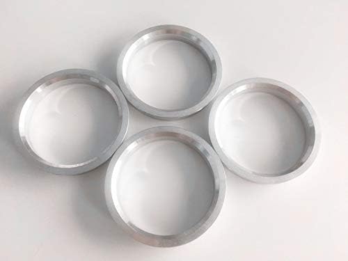 NB-Aero 4PC Silver Aluminum Hubrings 74.1mm до 70.1mm | Hubcentric Center Ring 70,1 mm до 74,1 mm