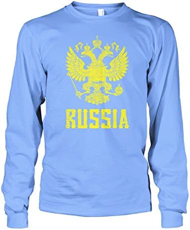 Машки руски грб Русија знаме гордост со долга ракав маица
