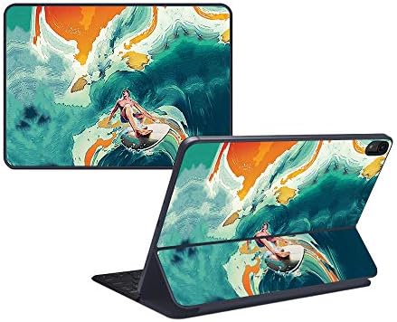 MOINYSKINS SKING CONDESTIBLE со Apple iPad Pro Smart тастатура 11 - Киселина сурфање - Заштитна, трајна и уникатна обвивка за винил