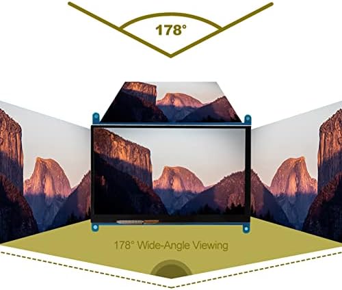 Vbestlife 7 инчен Монитор На Екран на Допир За Малина Pi, Ултра HD 1024x600 Пренослив HDMI Монитор Екран На Допир За Малина Pi Дисплеј,