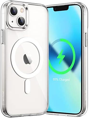 Џетех Магнетно Куќиште за iPhone 13 Мини 5,4-Инчен Компатибилен Со Безжично Полнење MagSafe, Капак На Браникот На Телефонот