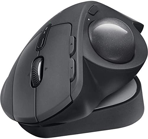 Logitech MX Ergo Plus безжичен глушец со глувче, 2048 DPI оптички сензор, 8 копчиња, 4-насочно тркало за движење, 910-005178