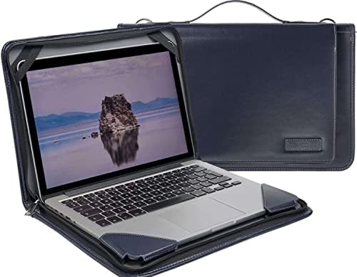 Бронел Сина Кожа Лаптоп Месинџер Случај-Компатибилен СО ASUS ZenBook Pro 15 UX550GD 15.6 Инчен