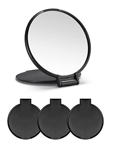 Компактен Огледало Рефус Круг Шминка Огледало за Чанта, Во собата на 3, 2.6 L x 2.37 W