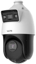 LTS LTPTZIP4C44W-X25IR, Platinum, IP, Dome, Dual Lens PTZ: 4” 25x 4MP PTZ with 4MP Fixed Lens, 2.8mm, PTZ: 4.8 to 120mm, 120dB WDR, Micro