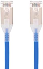 Кабел Monoprice CAT6A Ethernet Patch - 25 стапки - бел | Безобразен, двојно заштитен, ниво на компонента, CM, 30AWG, Компјутерски мрежен кабел