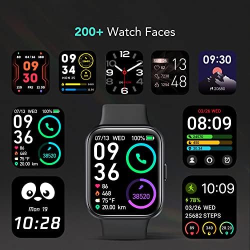 SKG Паметен Часовник За Мажи Жени android iPhone, Паметен Часовник Со Алекса Вграден &засилувач; Bluetooth Повик 1.69 Фитнес Тракер