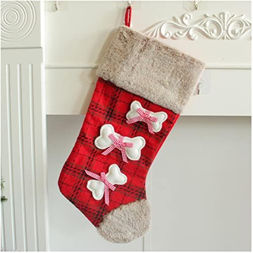 Кристално брада врата завеси бонбони подароци чорапи персонализирани камин порибување Божиќни украси за дома и додаток за забави за детски семејни
