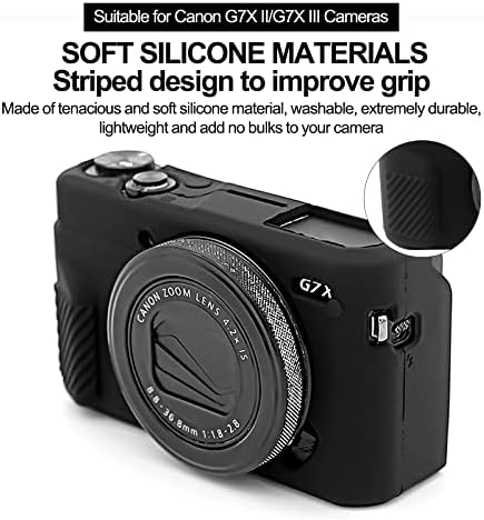 Лесно Хауба G7X Марк Ii Случај G7X Марк Iii Случај G7X Камера Силиконски Случај, Мека Силиконски Заштитен Капак За Canon Powershot G7X