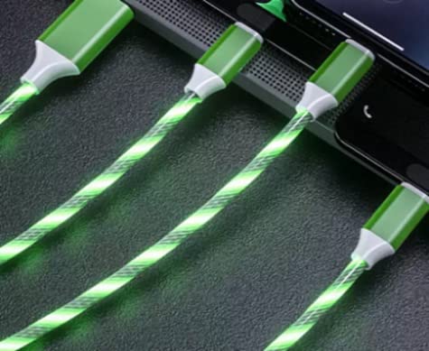 3ft анимиран USB блескав LED кабел за полнење за микро USB