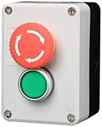 Контрола на кутијата HWGO со прекинувач на копчето за светло 24V/220V со копче за итни случаи за стоп самото ресетирање на индустриски