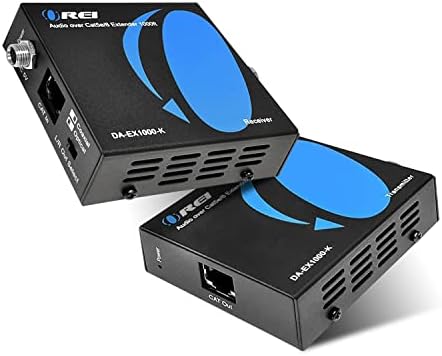 Ореи аудио над CAT5E/6 Extender до 1000 стапки - Проширете го дигиталниот оптички коксијален Toslink сигнал над LAN Ethernet моќност над кабелот