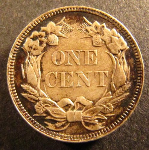 1857 Летечки Орел Цент Денар Пред Граѓанска Војна Монета