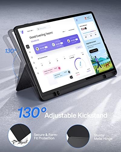 Doohoeek Тастатура Фолио За Samsung Galaxy Таб S8 Плус 2022 &засилувач; S7 FE 12.4 2021 &засилувач; S7 Плус 12.4 2020, Одвојува Bluetooth Тастатура Со Било Кој Агол Kickstand &засилувач; Дишење 7 - Боја П?