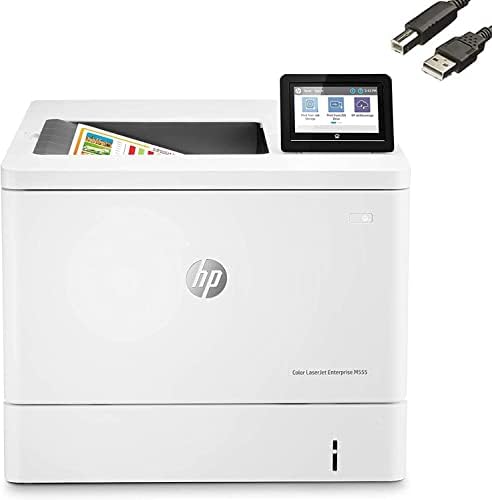 HP Laserjet Enterprise M555DN ласерски печатач во боја, автоматско двострано печатење, 4,3 екран на допир во боја, 40 ppm црна