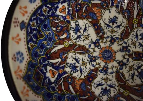 Керамички чинија Елипот 10 инчи, керамички сад 10 , турски керамички сад, рачно изработен керамички сад