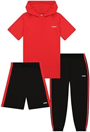 Атлетски маици со 3-ПЦ Атлетски перформанси, шорцеви и џогери за момчиња