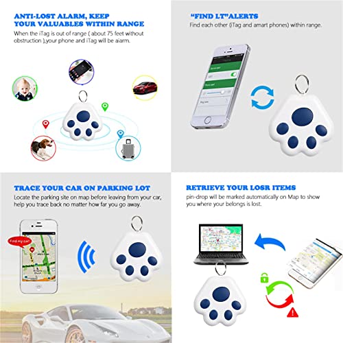 Пренослив Локатор За Следење Миленичиња За Мини Мачки Скриен Гпс Уред За Следење За Пакет За Миленичиња За Деца Bluetooth 5.0 Мобилен Уред За Пронаоѓање Клучеви