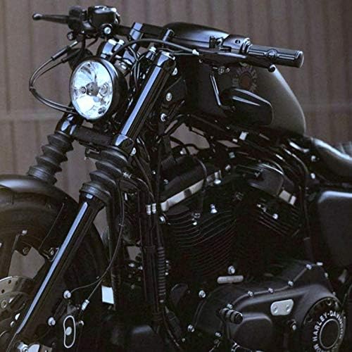 Jbsporty ♤ Harley Davidson Sportster ♤ Black Out Vinyl Decal Fork Kit Bonus Дополнителни 2 чаршафи ♧ Ironелезо 72 ноќен црн сјај