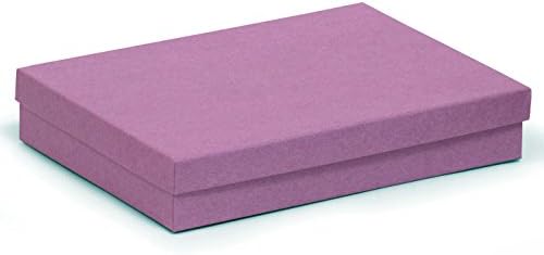 888 Дисплеј-Пакет од 6 Кутии од 7 х 5 х 1 1/4 Ч Виолетови Кутии За Накит Исполнети Со Памук