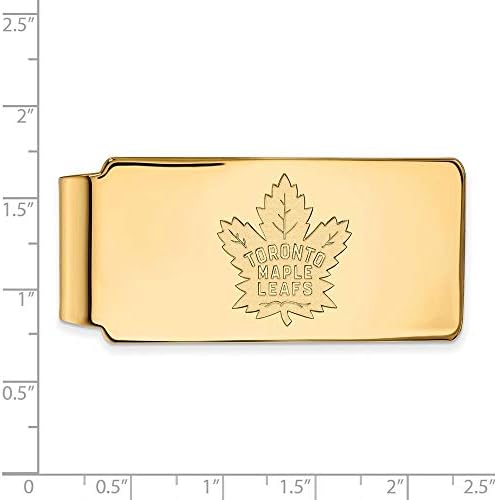 Логоарт 10к Жолто Злато НХЛ Торонто Јавор Лист Пари Клип