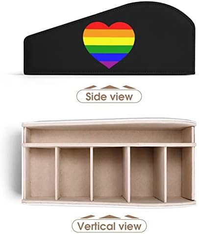 ЛГБТ геј гордост, држач за далечински управувач ПУ, Организатор за складирање на кожа, кутија за десктоп за домови