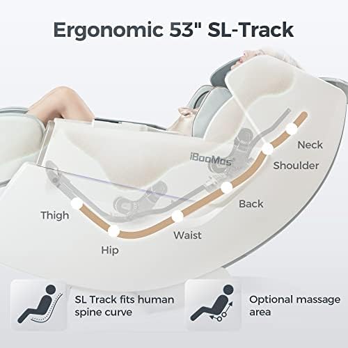 стол за масажа на Iboomas SL Track, AI Гласовна масажа стол нула гравитација целото тело со загревање на грбот и ногата, тајландско