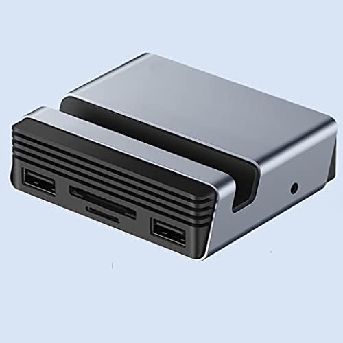 n/USB C Центар Тип-C Докинг Станица Тип-C ДО 4K HDMI-Компатибилен Pd Sd/TF Картичка Читач RJ45 Држач За Телефон