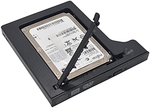 Алуминиум 2-ри HDD Caddy 12.7 mm SATA 3.0 Двојна Led Индикатор за 2.5 SSD Хард Диск Случај Куќиште ЗА ЛАПТОП ДВД-РОМ