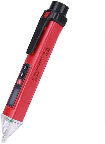 Тестер за напон, тестер за напон на напон на напон AC12‑1000V, пенкало за електричен тестер, дигитален електричен тестер со звук и LED