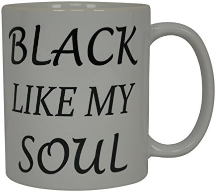Rogue River Tactical Најдобро смешно кафе кригла црно како мојата душа саркастична нова чаша шега одлична идеја за подароци за замота за мажи