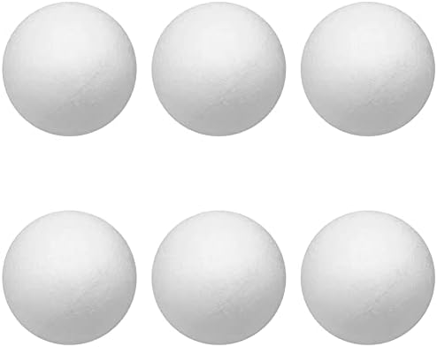 6 парчиња пена топка тркалезна пена топки занаетчиски топки од пена пена занаетчиски топки за уметност и занаетчиска употреба