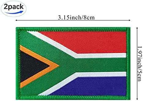JBCD 2 пакувања во јужна Африка знамето јужноафрикански знамиња тактичка лепенка на гордоста на знамето за облека за лепенка за
