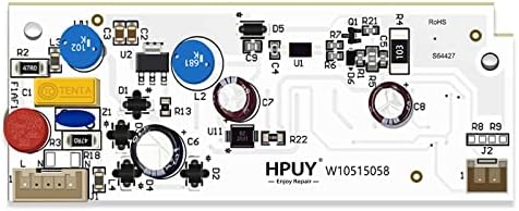 WISINY Refrigerator LED Light AP6022533 PS11755866 with Cover Compatible for Whirlpool Kenmore Maytag Main Light Bulb WRS325FDAM04 AP6022533
