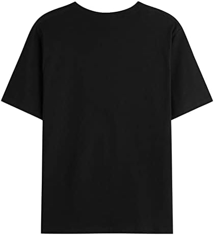 Xiloccer машки обичен тркалезен врат 3Д печатен блуза кратки ракави врвови блузи маица маица висока кошула што работи маичка за салата за