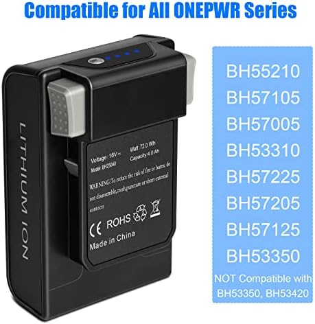 18в 4.0 Ах Замена На Батеријата ЗА ХУВЕР ONEPWR-Компатибилен За ХУВЕР ONEPWR Литиум-јонска Батерија BH15030 BH25040 BH25030 BH15030PC2 и ЗА
