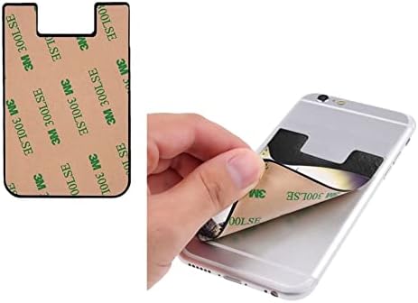Кула Loveубов Париз Телефонски држач за картички, PU кожа самолеплива лична карта за кредитна картичка за 2,4x3,5 инчен паметен телефон назад