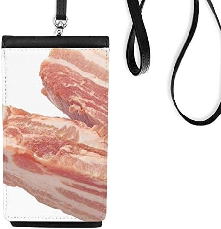 Масно свинско месо сурово месо храна текстура Телефонска чанта чанта што виси мобилна торбичка црн џеб