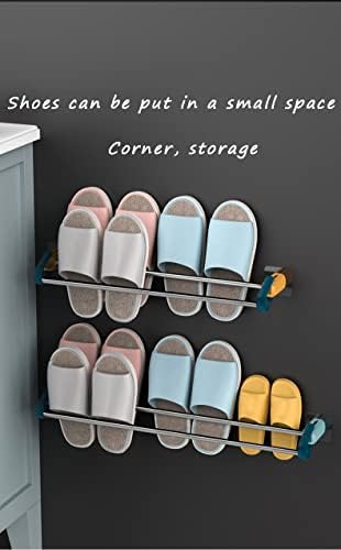 Голема wallидна решетка за чевли за тоалетот за дома, бања, решетката за чевли од не'рѓосувачки челик за врата од плакарот може