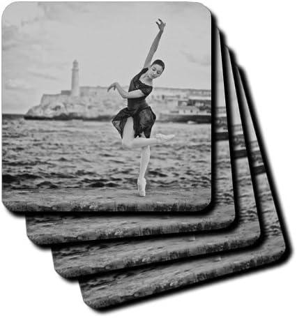 3dRose CST_216163_2 Балерина Од Куба Националниот Балет Танци На Малекон Меки Подлоги