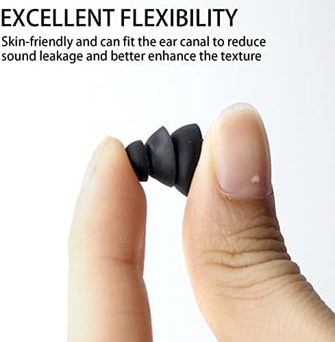 Tormen Tripe Flange Замена на ушите Совети за уши, конусни силиконски ушни ушни бучава, кои се компатибилни за внатрешни слушалки