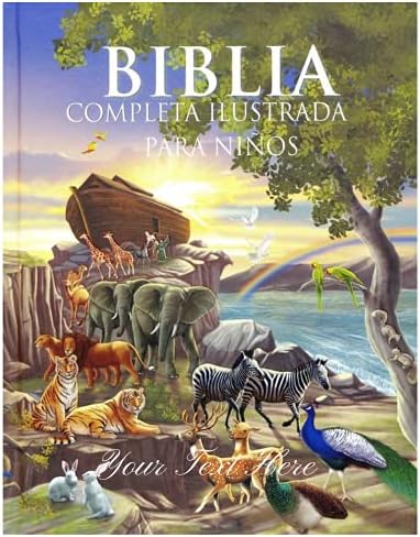 Персонализирана Библиска обичај Библии комплетирана Илустрада пара Нијос Обичај направен подарок за крштевки Прекршувања на родендените