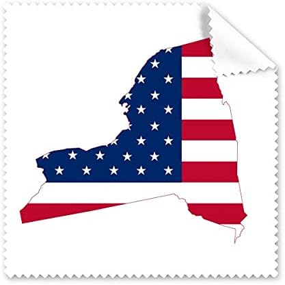Њујорк САД Мапа Ѕвезди Ленти Знаме Облик Чистење Крпа Телефон Екран Очила Почиста 5 парчиња