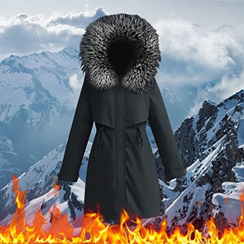 Апарата топла зимска јакна чиста боја надолу палто со патент топло задебелен јакна палто со џебови со појас на половината за подароци