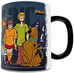 Морфинг чаши Scooby Doo - Scooby Gang Mystery Inc - една боја од 11 мл Промена на керамичка кригла чувствителна на топлина - слика