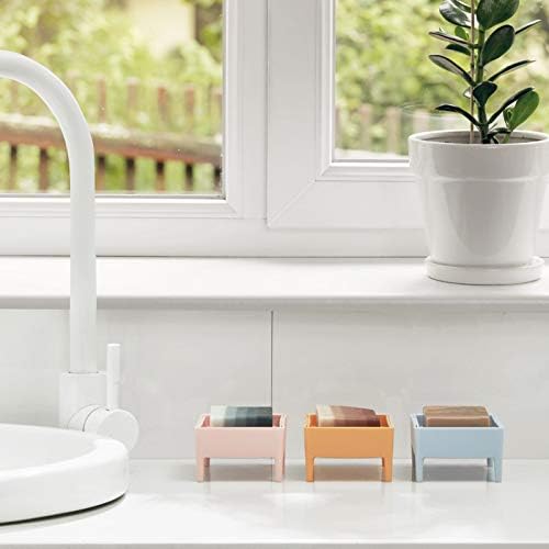 Кадини за туширање, креативни мулти -бои двојно слој, држач за бања за складирање на кутија за туширање - жолта