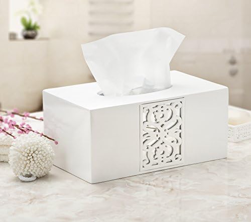 Креативни Мириси Кутија За Бело Ткиво Покријте Правоаголен-Декоративен Држач За Кутија За Ткиво За Бања Со Издржлив Лизгач